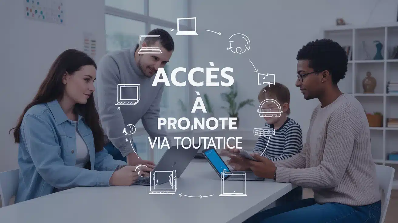 Illustration accès à Pronote via Toutatice famille élève enseignant connectés