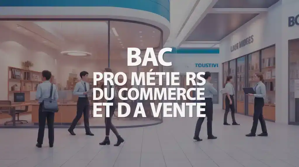Illustration Bac Pro Métiers du Commerce et de la Vente jeunes en formation