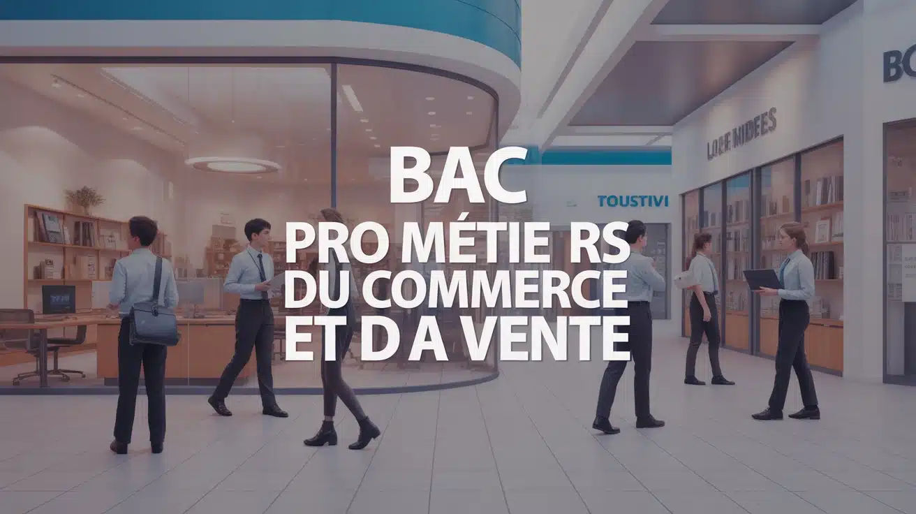 Illustration Bac Pro Métiers du Commerce et de la Vente jeunes en formation