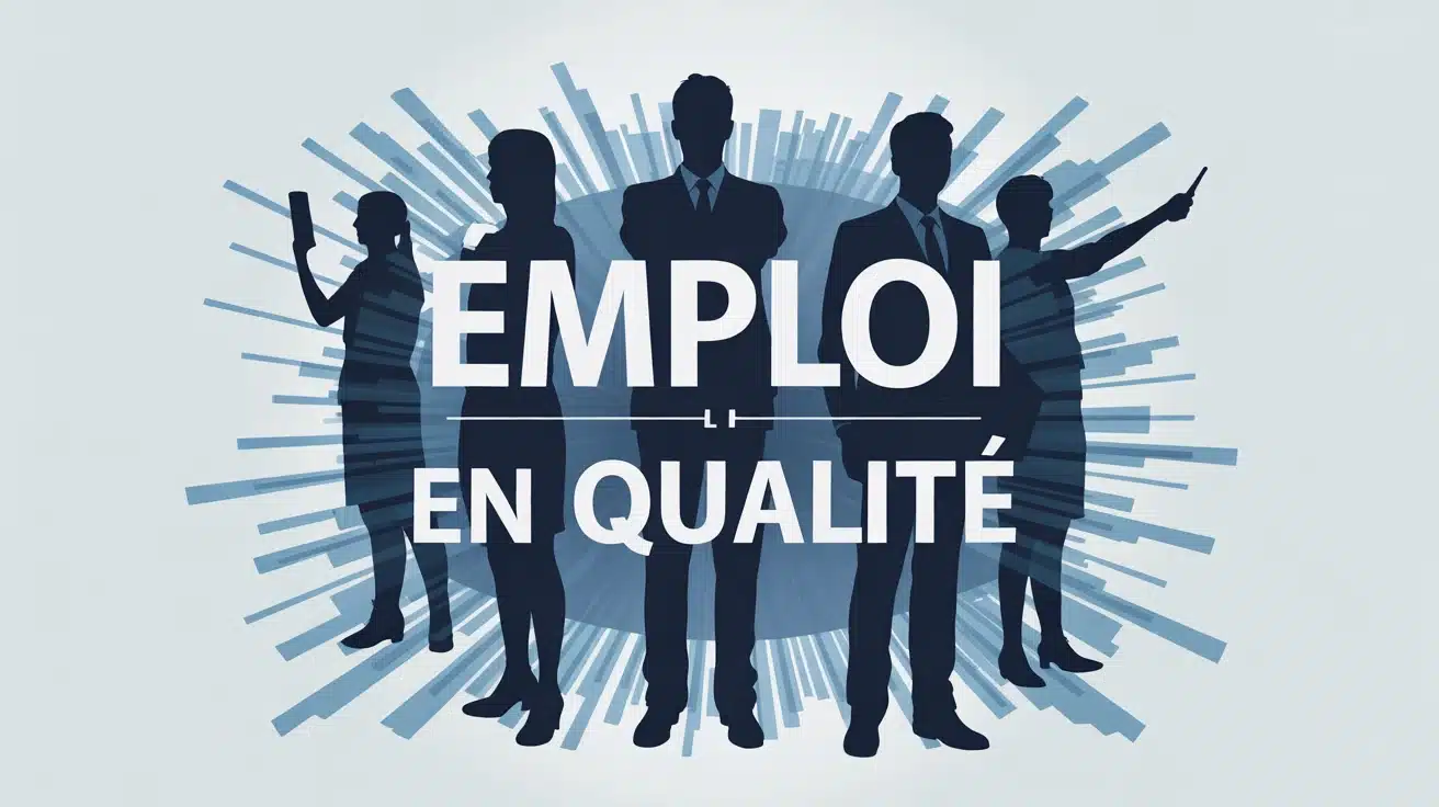 illustration vectorielle emploi en qualité industrie services