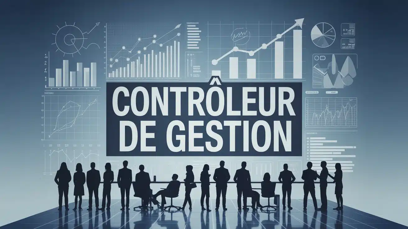 illustration vectorielle controleur de gestion avec graphiques financiers