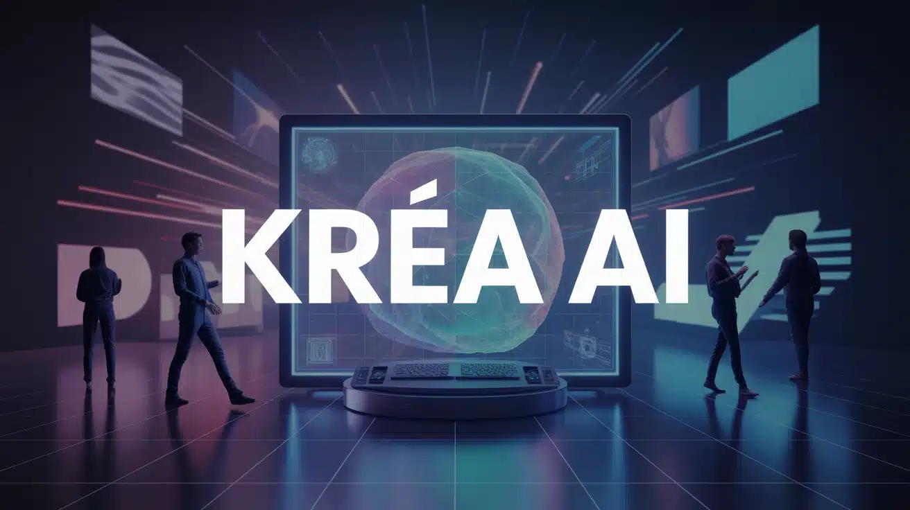 Studio création numérique Krea AI rendu temps réel