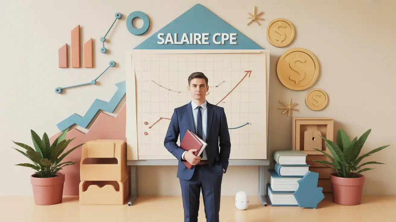 illustration vectorielle salaire CPE gestion education finance