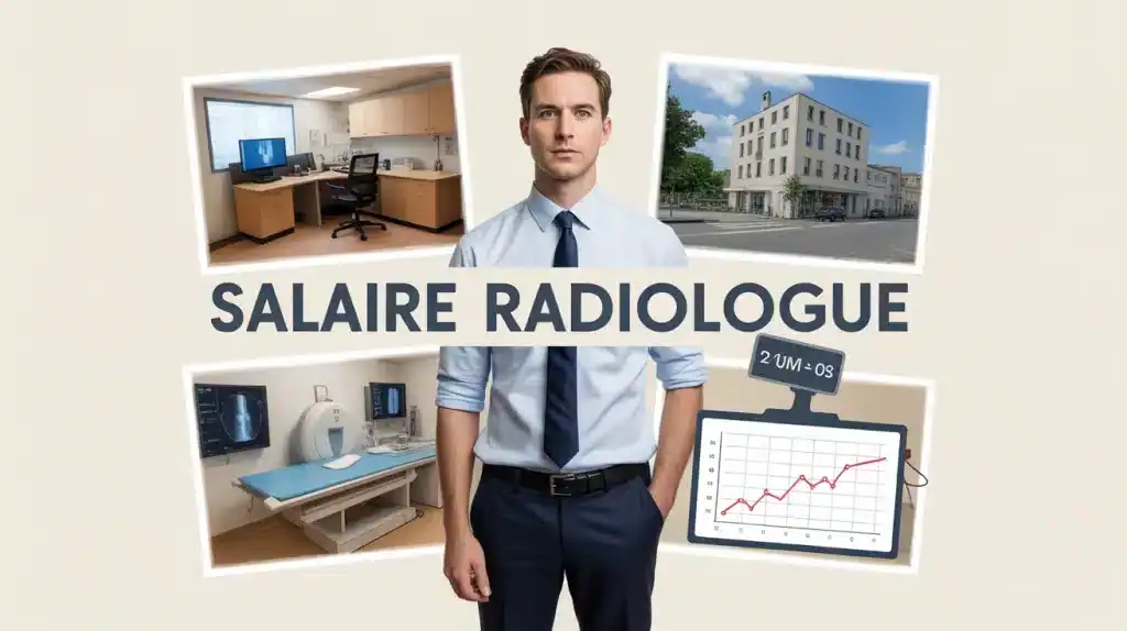 Illustration moderne salaire radiologue secteur public et privé