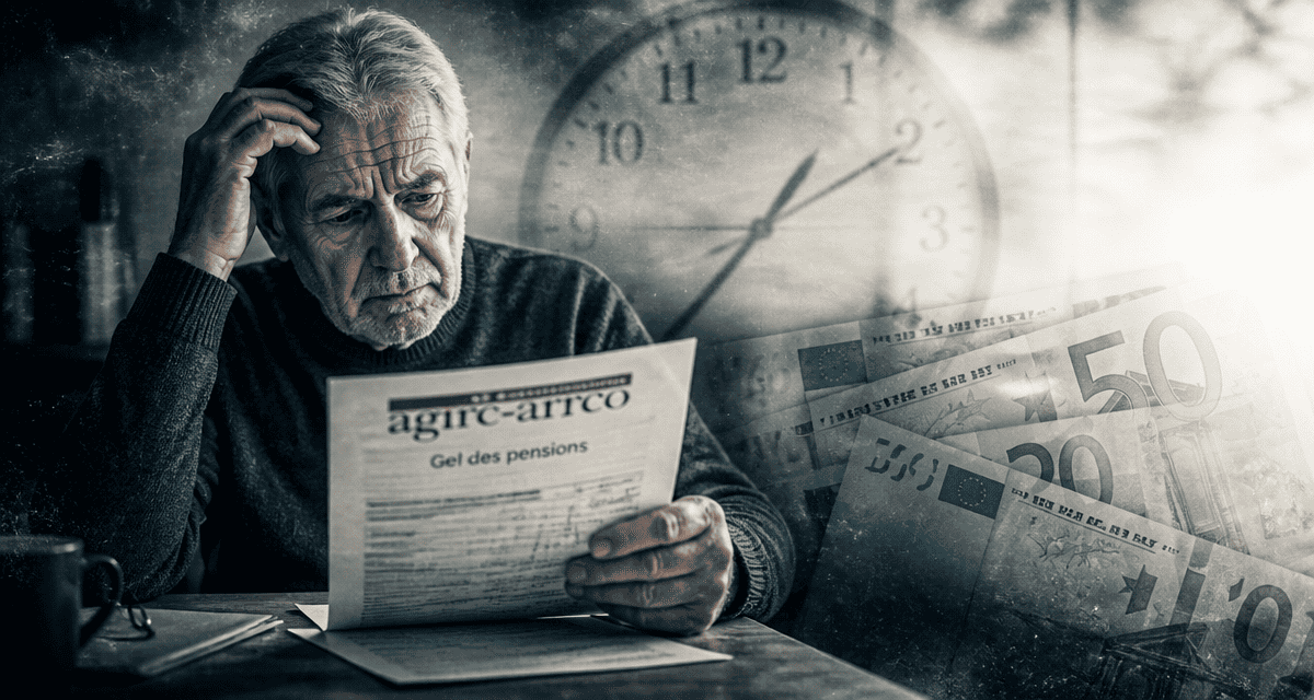 agirc arrco gel pensions retraité lisant relevé