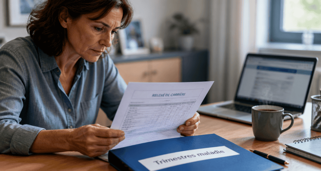 comment compte les trimestres en maladie pour la retraite dossier maladie