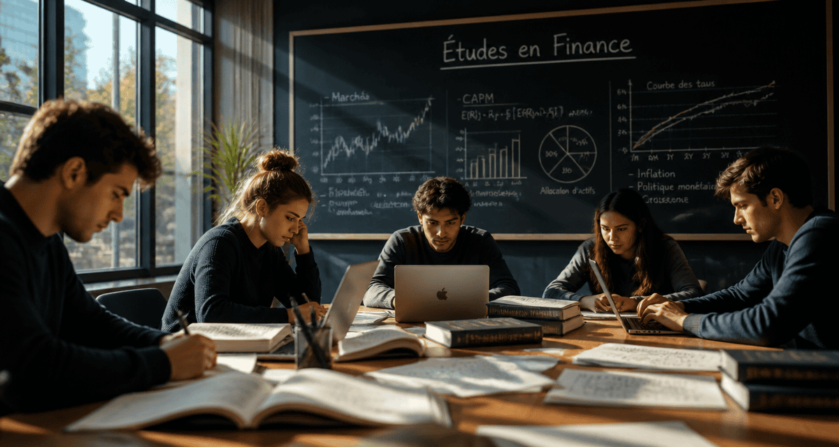 etude en finance étudiants en classe