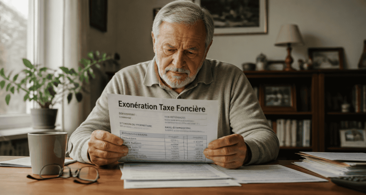 exonération taxe foncière revenus modestes senior