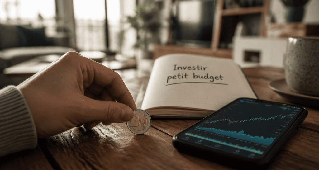 Investir en bourse petit budget pièce smartphone