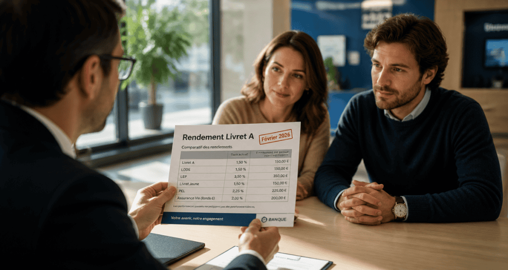 Rendement Livret A Février 2026 tableau banque