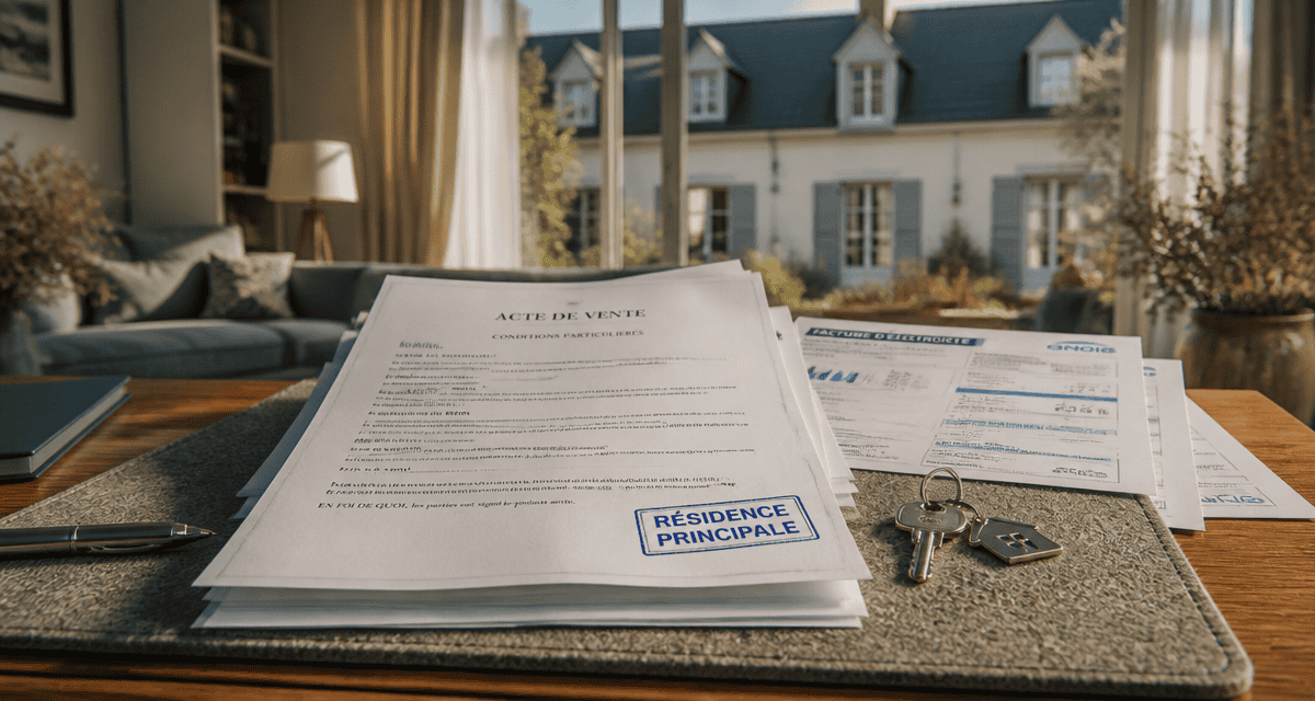 taxe vente residence principale acte de vente et clé