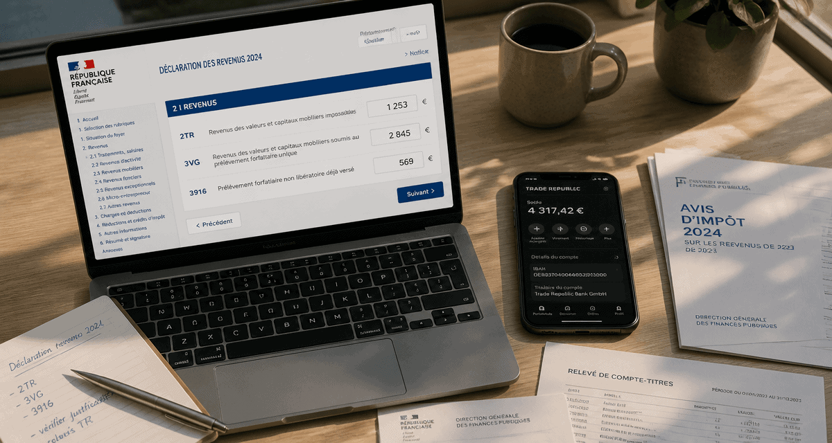 trade republic declaration impot ordinateur et application