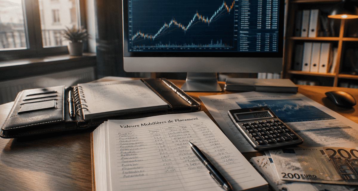 valeur mobiliere de placement sur bureau moderne