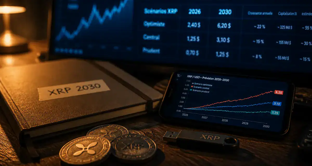 XRP avenir : 3 scénarios 2026-2030, cours entre 5 et 100