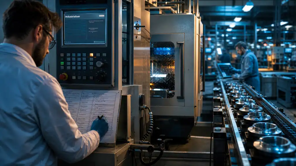 Définition industrialiser : chaîne de production avec contrôle qualité