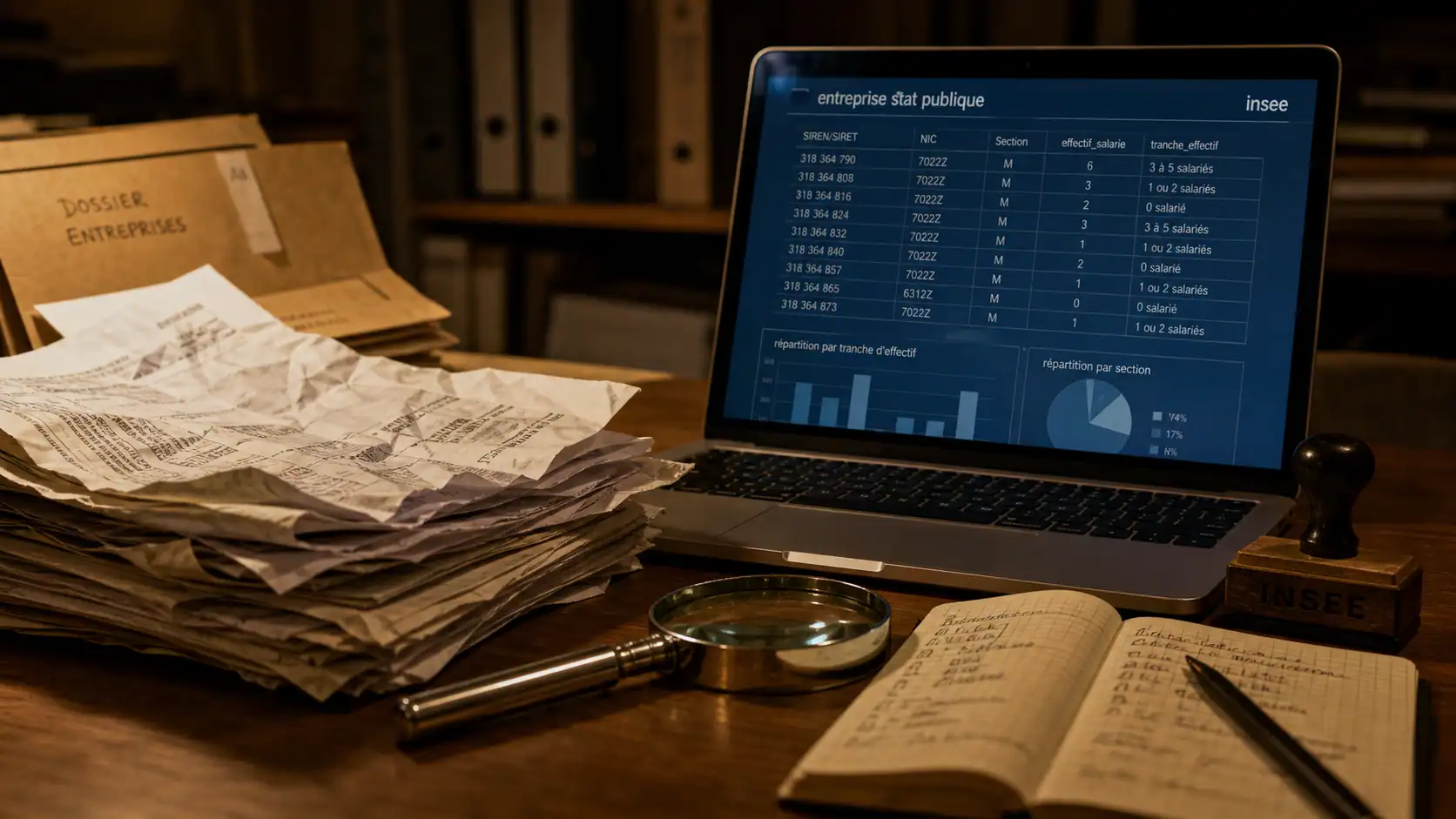 Entreprise stat publique : données et lecture