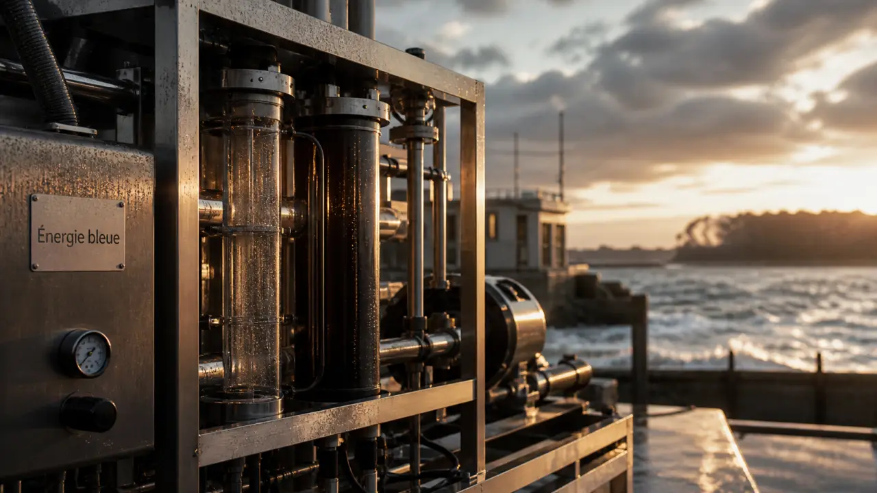 Énergie osmotique : modules de membranes en estuaire, eau douce et eau salée