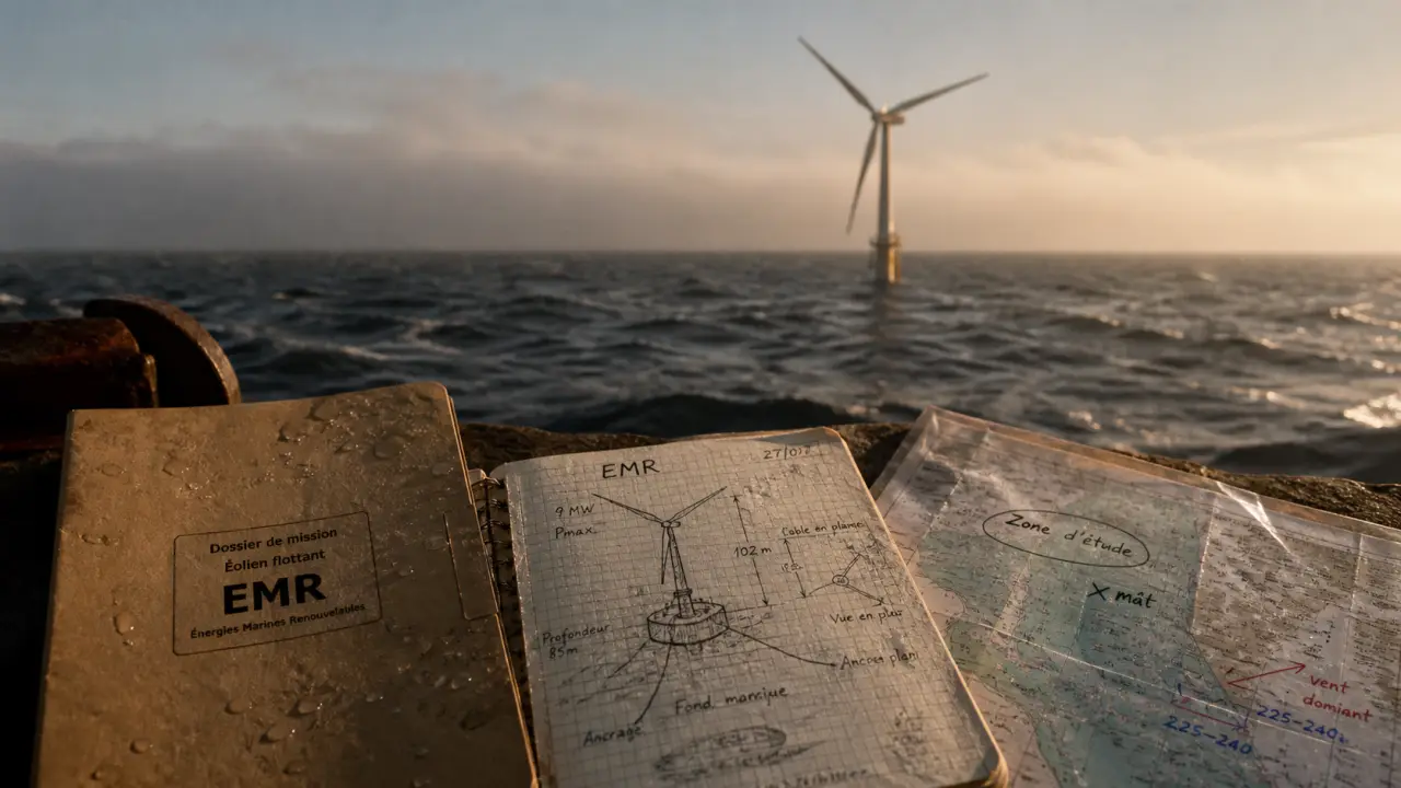 Énergie renouvelable marine : étude hydrolien, houle et salinité