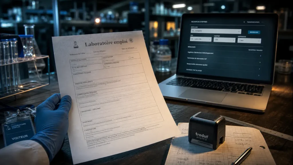 Laboratoire emploi : trier les offres par métier, contrat et secteur