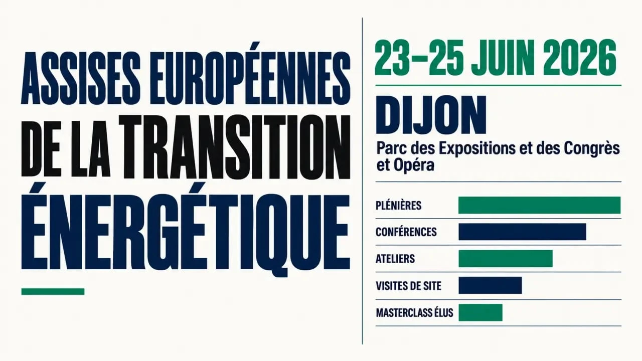 Assise européenne de la transition énergétique 2026 à Dijon : dates, lieux et formats du programme