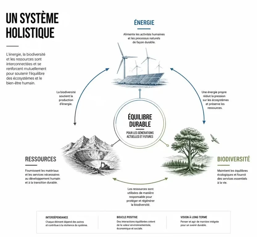 Schéma conceptuel de la transition écologique systémique