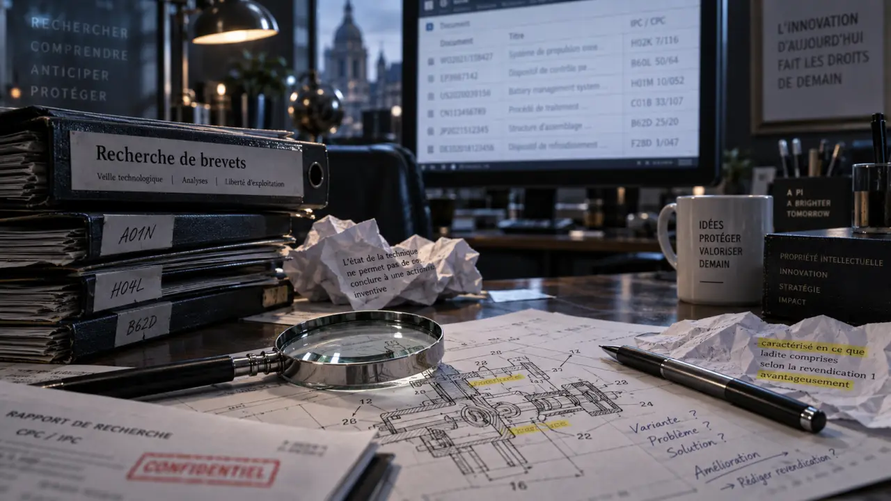 Recherche brevets : sécuriser innovations en bureau d’étude