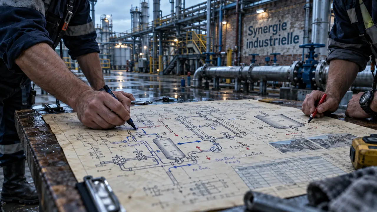 Écologie industrielle : carte de synergie industrielle pour valoriser les pertes entre sites